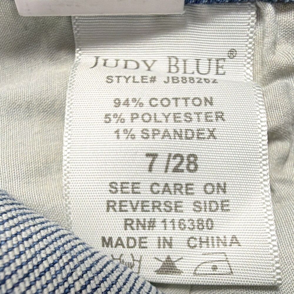 Judy Blue Jeans Woman’s 28 Blue Medium Wash High Rise Relaxed Fit Stretch - Picture 7 of 8